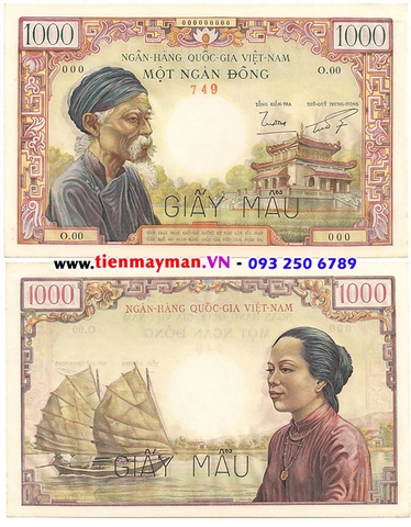 1000 Đồng ông bà già 1955 [chưa phát hành] SIÊU HIẾM P-4a