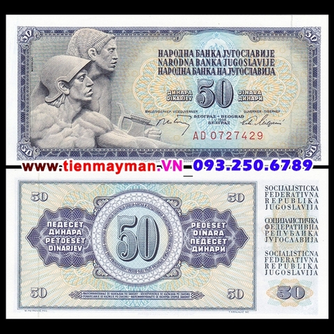 Yugoslavia - Nam Tư 50 Dinara 1986 UNC 50 Dinara 1986 UNC