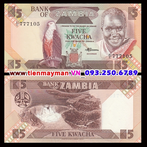 Zambia 5 Kwacha 1980 UNC