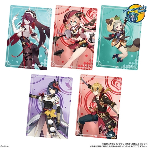 [Bandai] Hộp 20 gói bánh xốp Genshin Impact Wafer 2 20Pack Box (Candy Toy)