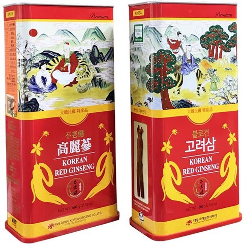 Sâm Củ Khô Hộp Thiếc Daedong 600g