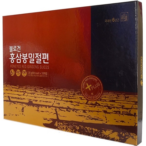 Hồng Sâm Lát Tẩm Mật Ong Daedong Hàn Quốc Hộp 10 Gói x 20g