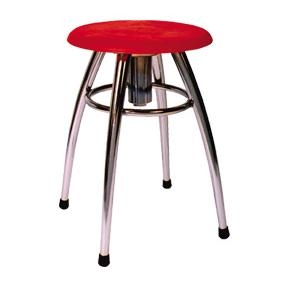 Ghế đôn khung thép sơn GD03S đệm gỗ