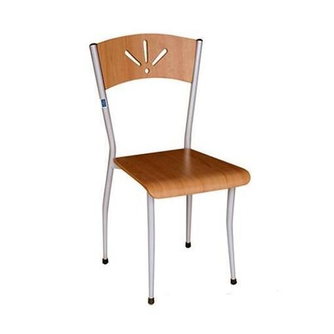 Ghế tĩnh khung thép mạ G20M đệm tựa gỗ sơn PU
