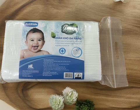 Khăn khô đa năng Kutikids Dry Baby Wipes