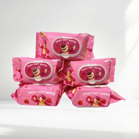 Khăn ướt Gấu Dâu 600g - khổ lớn