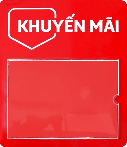 Bảng mica khuyến mãi