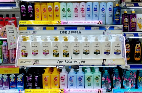 NHÃN HÀNG DẦU GỘI P&G