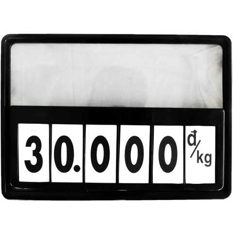 Bộ bảng giá quầy rau khổ A4 màu đen