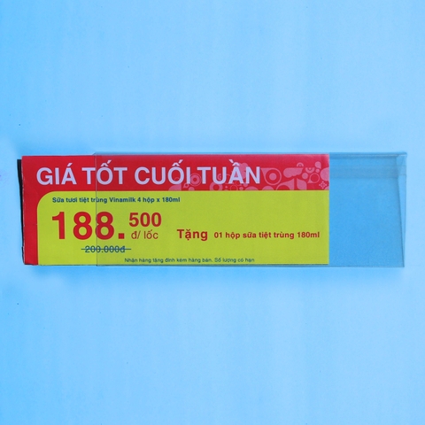 Bảng giá PVC 1/3 A4 có móc phía sau - BGL 03