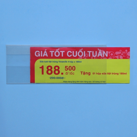 Bảng nhựa PVC 1/3 A4 - BGL 02