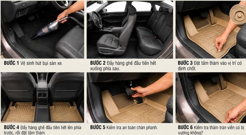Hướng Dẫn Cách Lắp Đặt Thảm Lót Sàn Ô Tô TPE Tại Nhà Trong 5 Phút