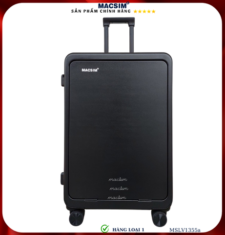Vali cao cấp Macsim SMLV1355a cỡ 26 inch màu đen- Hàng loại 1