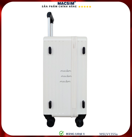 Vali cao cấp Macsim SMLV1355a cỡ 26 inch màu trắng- Hàng loại 1
