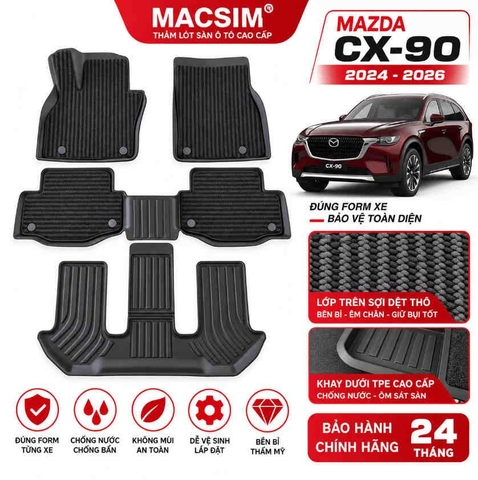 Thảm xe TPE Mazda CX90 2026 (Mã 01 DN)
