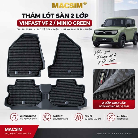 Thảm sàn ô tô Vinfast Minio Green (Mã 01 DN)