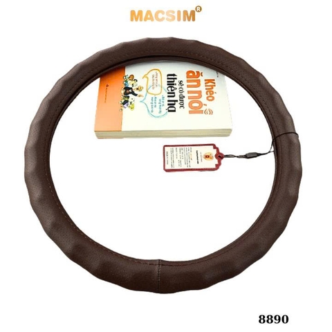 Bọc Vô Lăng Ô Tô Ford Everest MACSIM – 8890 coffee – Da thật. lõi cao su non