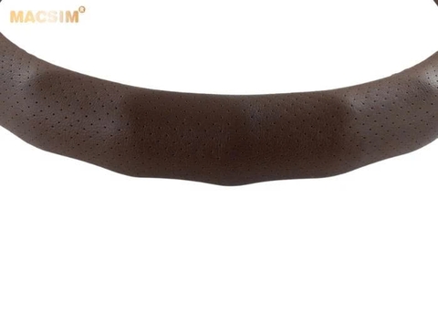 Bọc Vô Lăng Ô Tô Nissan Terra MACSIM – 8890 coffee – Da thật. lõi cao su non