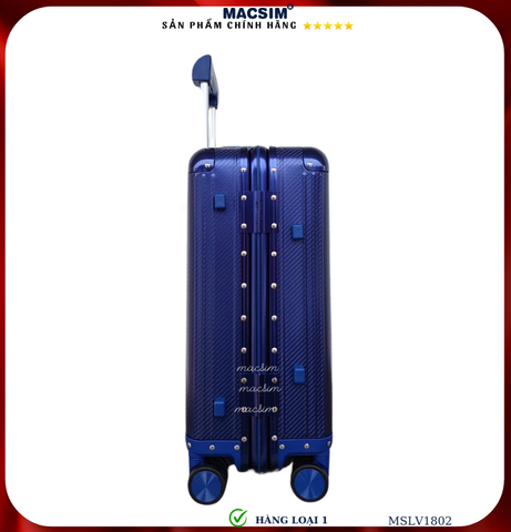 Vali nhôm cao cấp Macsim MSLV1802 cỡ 20 in xanh blue
