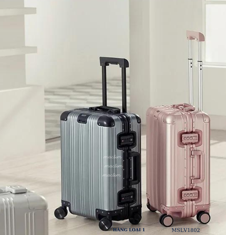 Vali hợp kim nhôm cao cấp Macsim MSLV1802 cỡ 20 inches màu xám/ ghi hàng loại 1