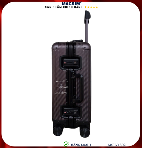 Vali nhôm Macsim MSLV1802 cỡ 20 inche màu xám đậm