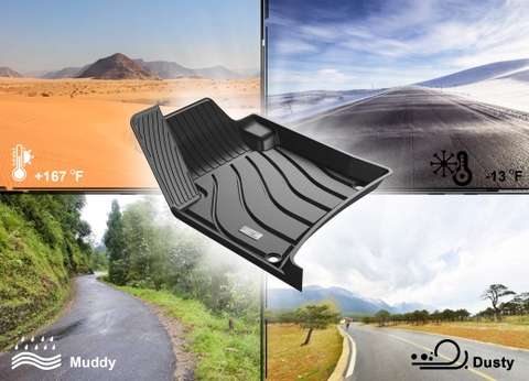 Thảm lót sàn xe ô tô  Porsche 718 2015- đến nay Nhãn hiệu Macsim 3W chất liệu nhựa TPE đúc khuôn cao cấp - màu đen