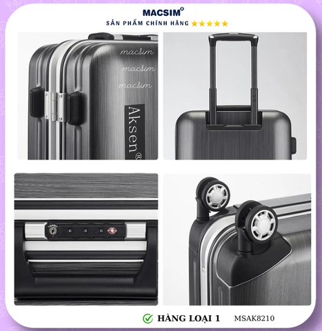 Vali cao cấp Macsim Aksen hàng loại 1 MSAK8210 cỡ 20inch