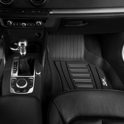 Thảm lót sàn xe ô tô  New Audi Q5 2018- đến nay Nhãn hiệu Macsim 3W chất liệu nhựa TPE đúc khuôn cao cấp - màu đen