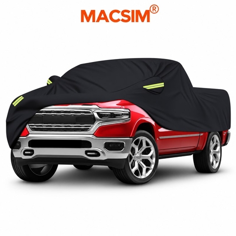 Bạt phủ ô tô bán tải (chưa lắp nắp thùng) Mitsubishi Triton Macsim Chống nắng mưa, hạn chế bạc màu sơn xe (Mã 3LD)