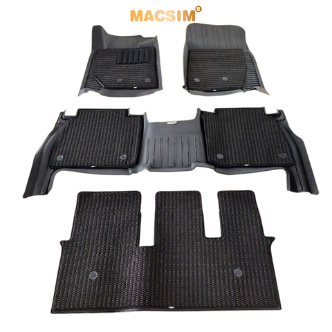 ( 3 hàng ghế) Thảm lót sàn 2 lớp  xe ô tô TOYOTA LAND CRUISER 2009- 2023/ Lexus Lx570 Macsim 3W – TPE đúc khuôn cao cấp, Dễ vệ sinh