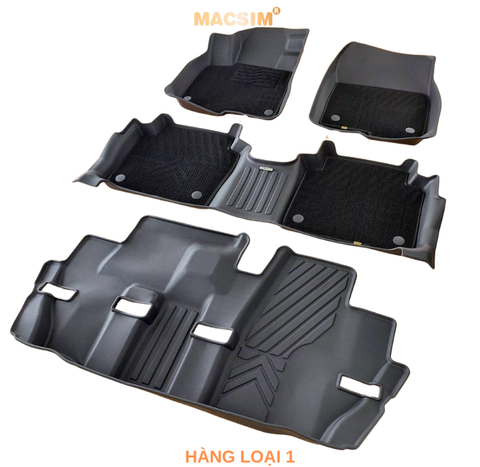 Thảm 3 hàng ghế lót sàn 2 lớp sd3 Honda CRV 2017- 2022 Nhãn hiệu Macsim (Giảm giá nhưng chất lượng không giảm)