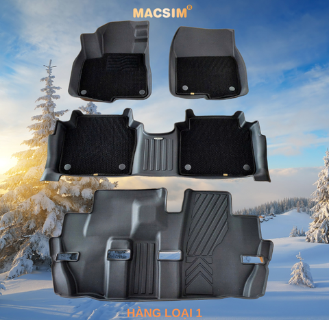 Thảm 3 hàng ghế lót sàn 2 lớp sd3 Honda CRV 2017- 2022 Nhãn hiệu Macsim (Giảm giá nhưng chất lượng không giảm)