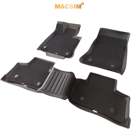 Thảm sd1 2 lớp dạng lưới lục giácMercedes GLC 2023+ Mbề mặt cao su siêu sạch nhãn hiệu Macsim
