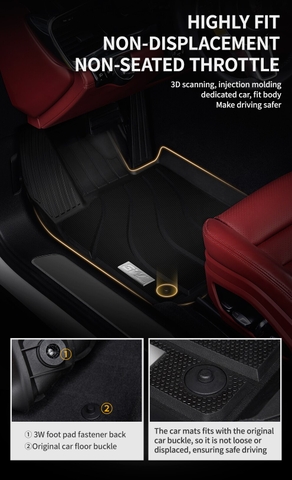 Thảm lót sàn xe ô tô  Porsche New Cayenne 2017- đến nay Nhãn hiệu Macsim 3W chất liệu nhựa TPE đúc khuôn cao cấp - màu đen