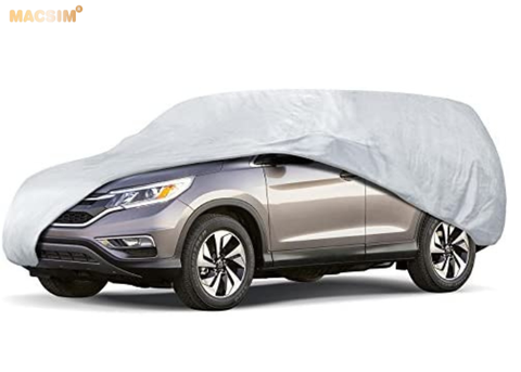 Bạt phủ ô tô chất liệu vải không dệt 3 lớp cao cấp thương hiệu MACSIM cho Toyota Highlander màu ghi - bạt phủ trong nhà và ngoài trời