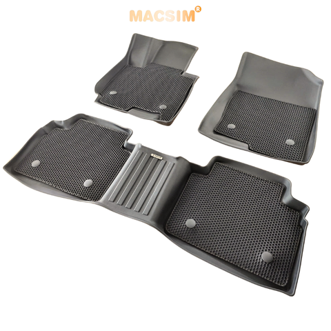 Thảm 2 lớp sd3 dạng lưới lục giác Kia Sportage 2022+ (đen) - bề mặt cao su siêu sạch - Macsim