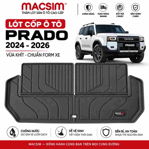 Thảm lót cốp ô tô Toyota Prado 2024-2026 (Mã 03)