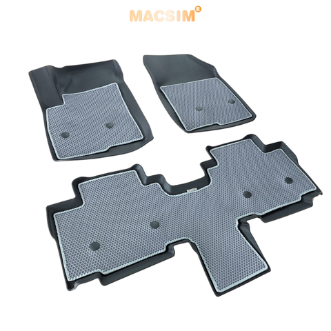 Thảm ô tô sd3 2 lớp dạng lưới lục giác MG G50 (ghi) - bề mặt cao su siêu sạch - Macsim