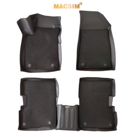 Thảm ô tô sd3 2 lớp dạng lưới lục giác MG ZS (màu đen) - bề mặt cao su siêu sạch - Macsim
