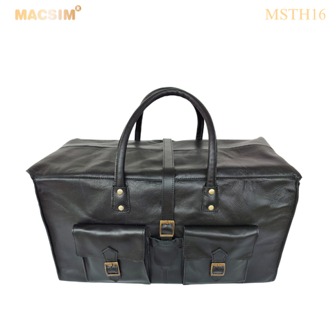 Túi Du Lịch Da Thật Macsim Chính Hãng mã MSTH16 – Da Bò Nguyên Miếng Loại 1 – Cổ Điển – Bền Đẹp – Unisex