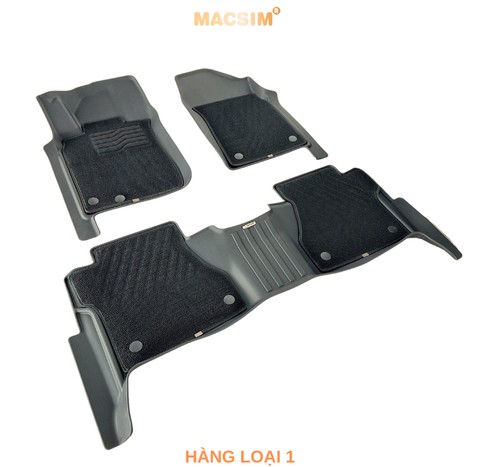 Thảm lót sàn 2 lớp sd3 Nissan Navara 2015+ Nhãn hiệu Macsim - Giảm giá nhưng chất lượng không