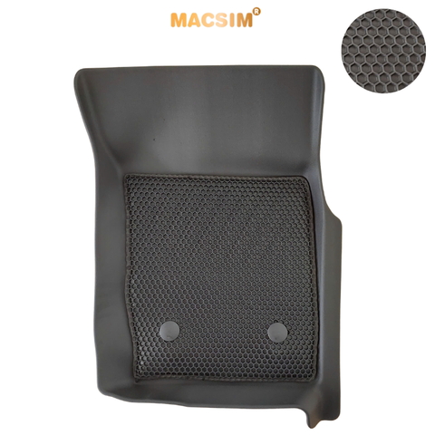 Thảm ô tô sd3 2 lớp dạng lưới lục giác Mitsubishi Pajero Sport (chốt ngang) (đen) - bề mặt cao su siêu sạch - Macsim