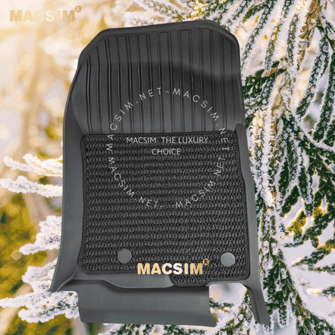 Thảm lót sàn 2 lớp 3 hàng ghế  xe ô tô Lexus GX 2010- 2023 Nhãn hiệu Macsim 3W chất liệu nhựa TPE đúc khuôn cao cấp - màu đen