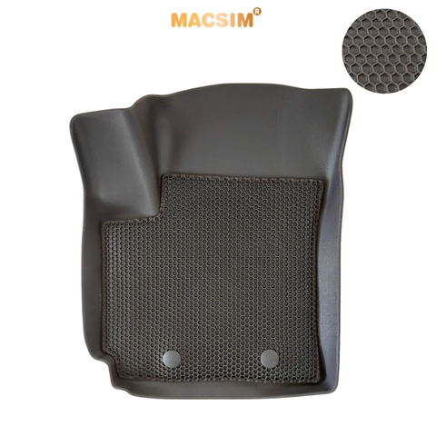 Thảm 2 lớp sd3 dạng lưới lục giác Hyundai Creta (đen) - bề mặt cao su siêu sạch - Macsim