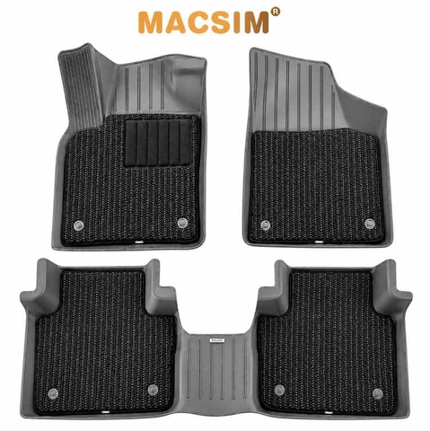 Thảm Lót Sàn Ô Tô Volkswagen Teramont X Macsim 3W 2 lớp