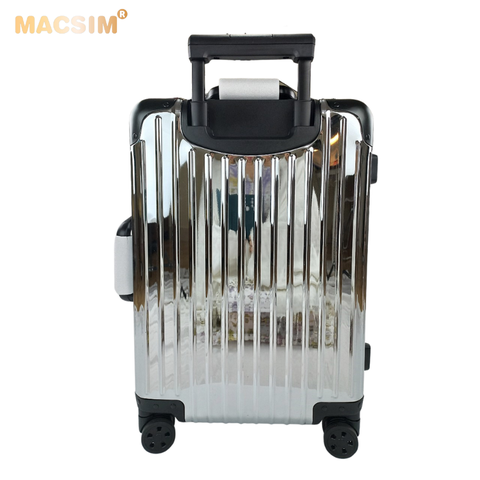 [XẢ KHO LỖI NHẸ – GIẢM 50%] Vali kéo du lịch cao cấp chất liệu hợp kim nhôm nguyên khối MS1305 Macsim cao cấp màu đen cỡ 20inches
