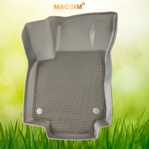 Thảm sd3 2 lớp dạng lưới lục giác Viloran màu đen bề mặt cao su siêu sạch