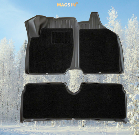 Thảm (2 lớp) sd4 Wuling Bingo 2023 +  nhãn hiệu Macsim chất liệu TPE + silicon màu đen