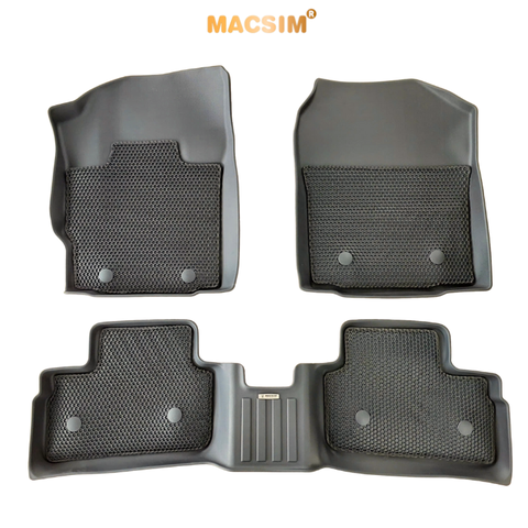 Thảm lót sàn ô tô Toyota yaris Cross 2023+  Macsim - cao su đen, chuẩn phom, dễ vệ sinh (Mã 03)