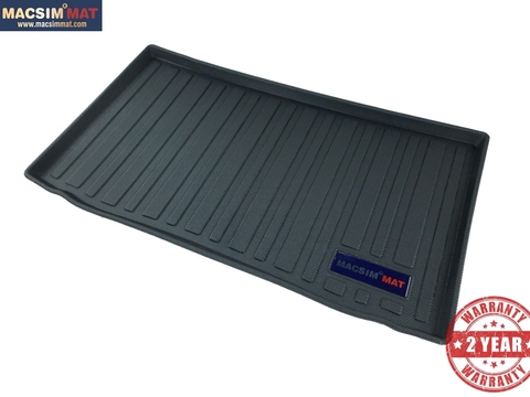 Thảm lót cốp xe ô tô Toyota Wigo 2016-đến nay nhãn hiệu Macsim chất liệu TPV cao cấp màu đen (252)